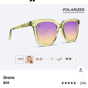 Groove Gradient Sunglasses in Yellow and Purple